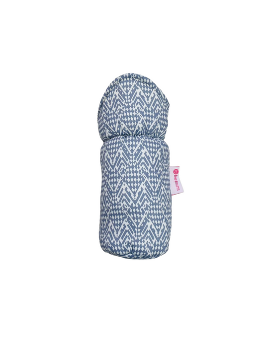 Grey Arabesque baby bottle cover by BestMums
