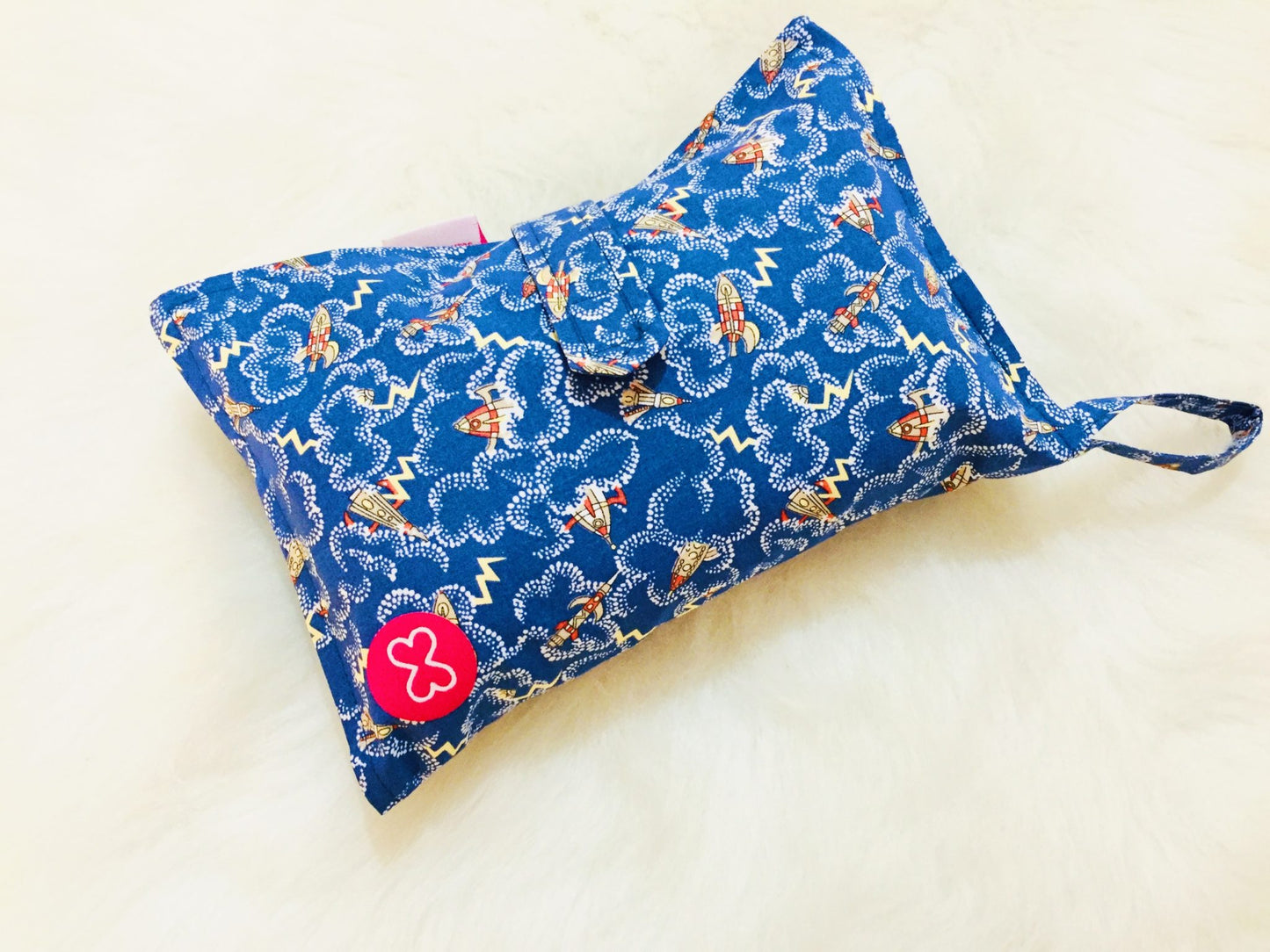 Blue Rockets Diaper Wallet