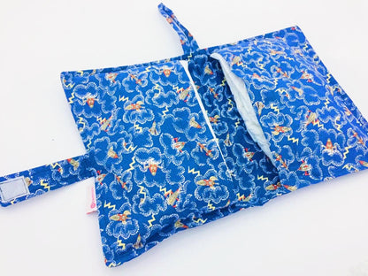 Blue Rockets Diaper Wallet