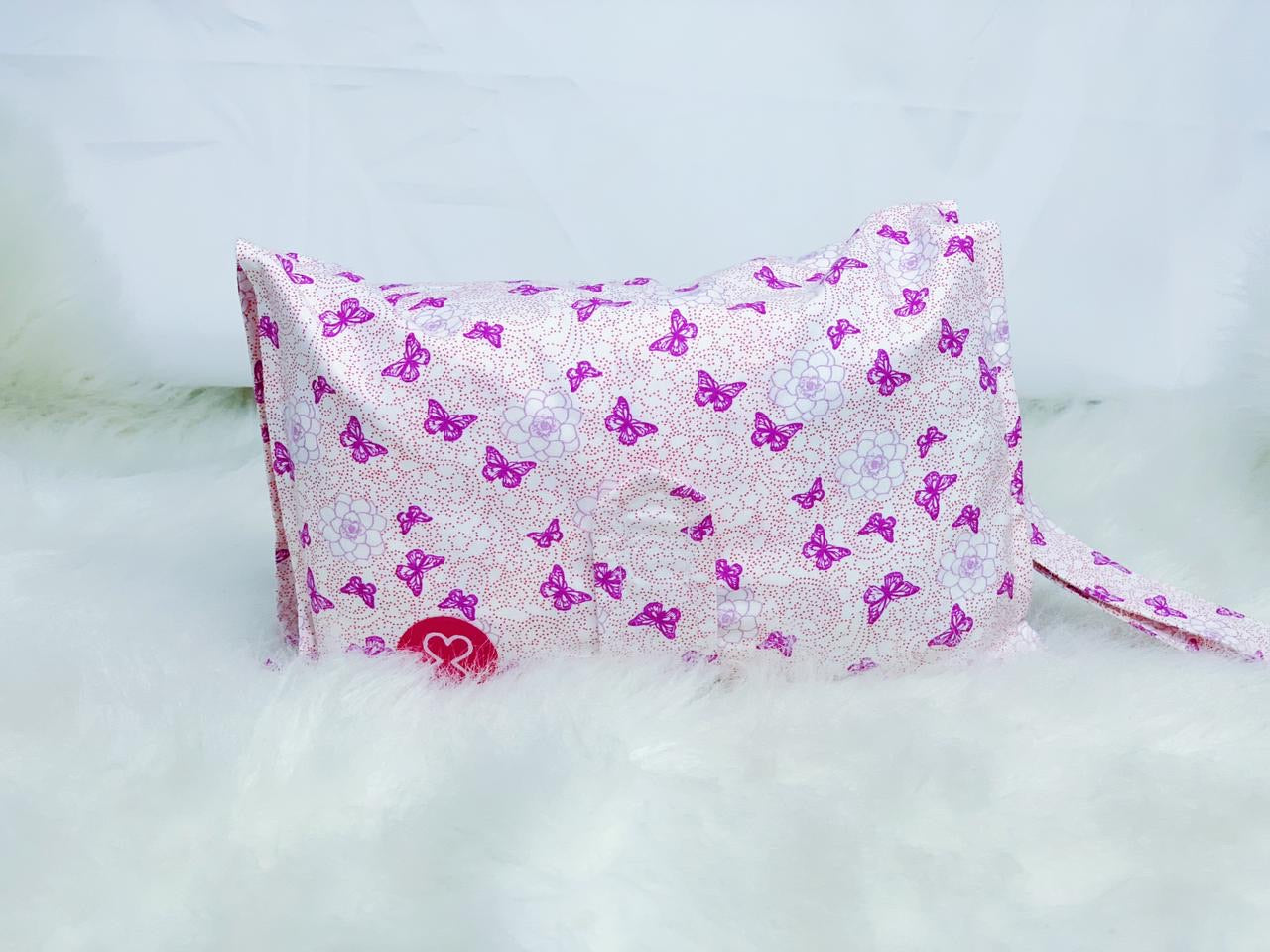 Purple Butterfly Diaper Wallet