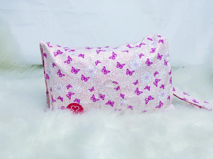 Purple Butterfly Diaper Wallet