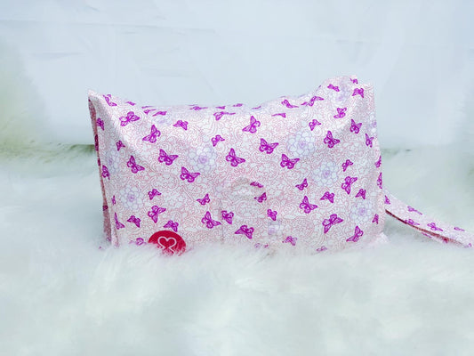 Purple Butterfly Diaper Wallet