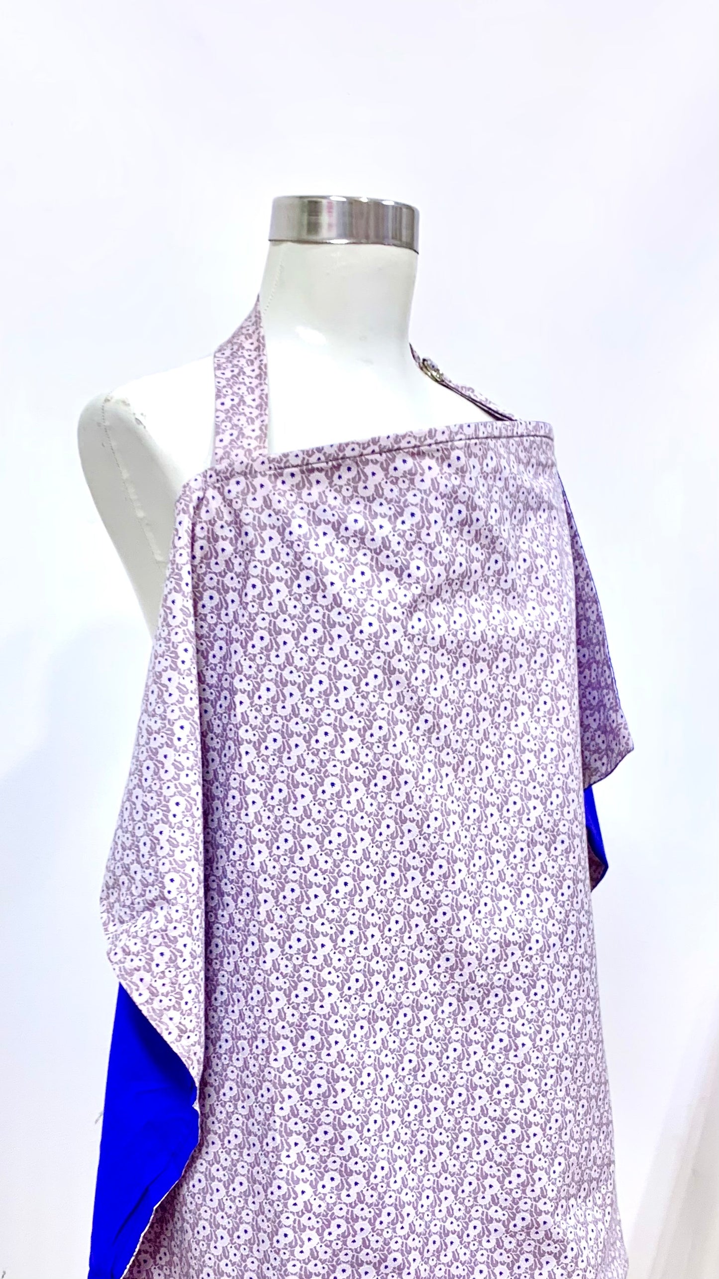 Beige Dot Flowers Nursing Cover