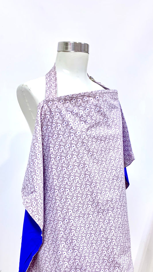 Beige Dot Flowers Nursing Cover