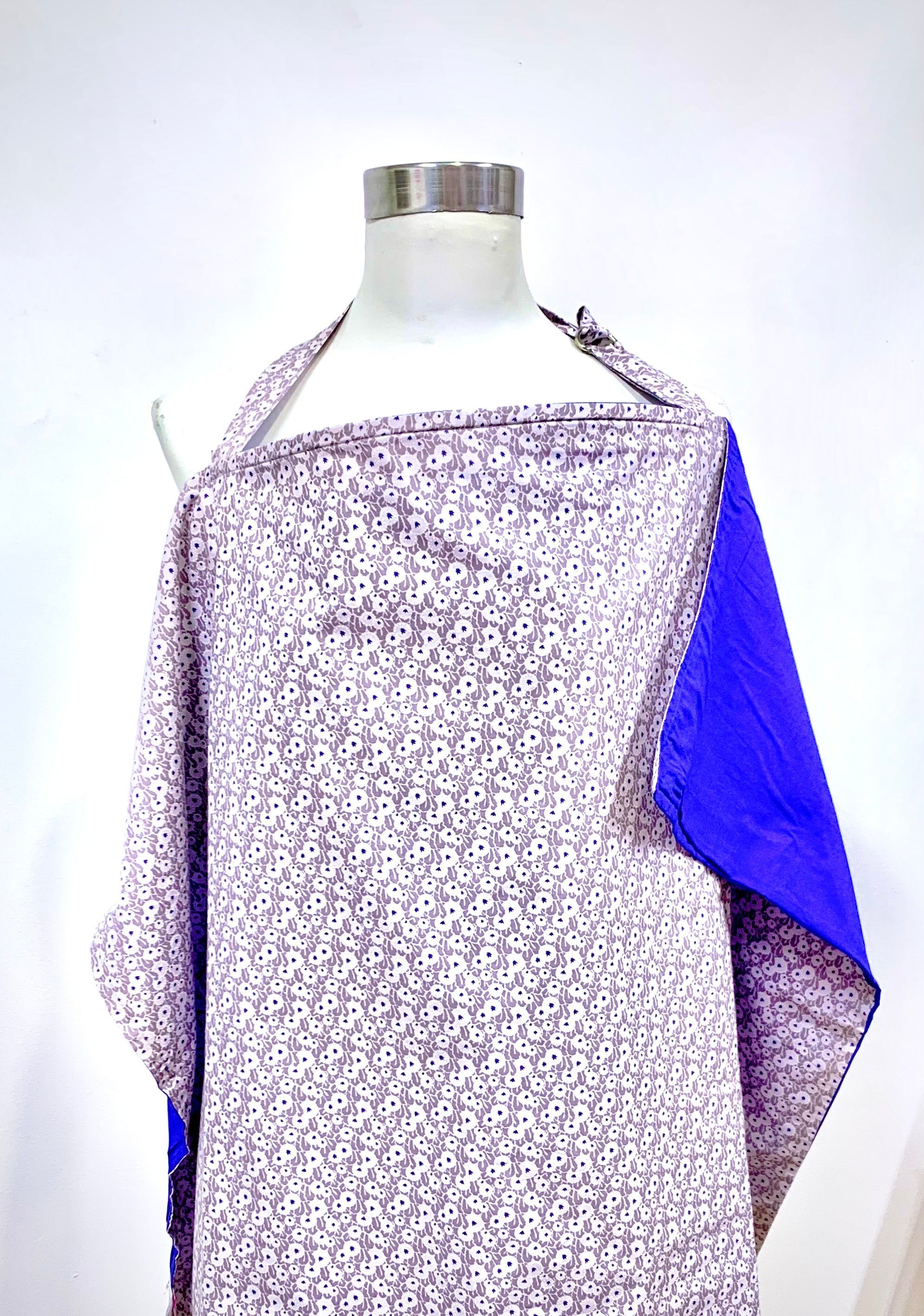 Beige Dot Flowers Nursing Cover