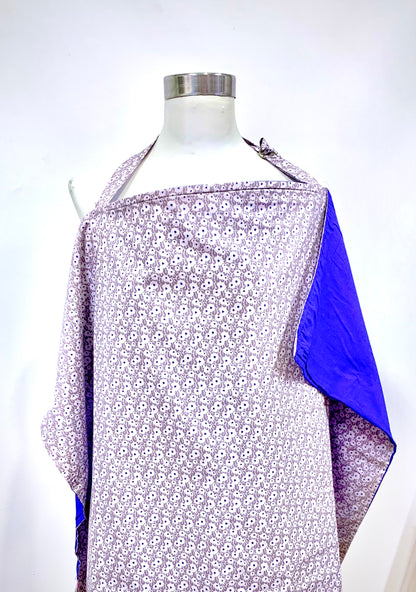 Beige Dot Flowers Nursing Cover