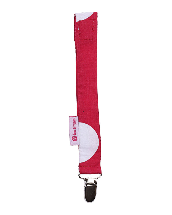 Mini Red Pacifier Clip