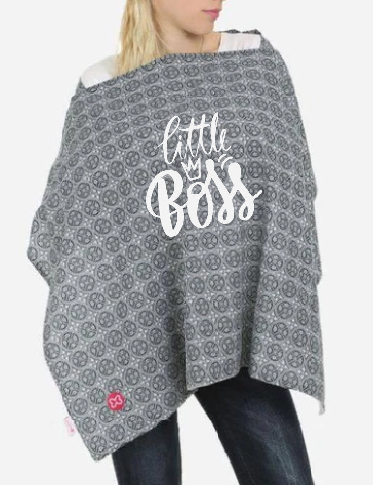Black Print Nursing Cover