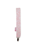 Rose Print Pacifier Clip