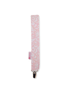 Rose Print Pacifier Clip