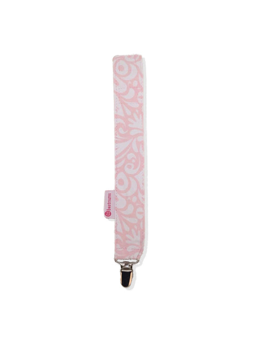 Rose Print Pacifier Clip