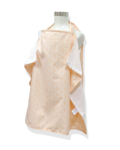 Side view of the Simon nursing cover showing the structured neckline and full coverage