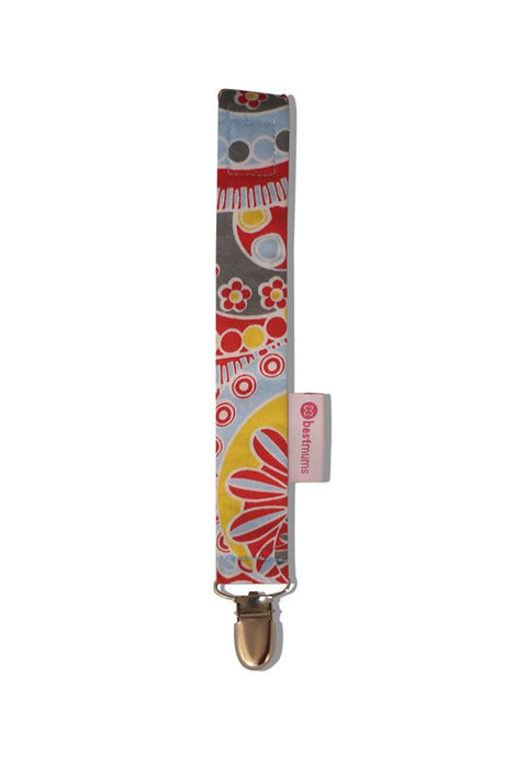 Sun Red Pacifier Clip